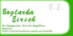 boglarka eirich business card